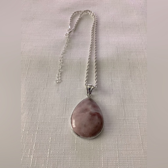 Sterling Silver Necklace with Pendant - Picture 1 of 3